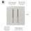 Trendi Switch Trendi 2 Gang 2 Way Modern Glossy 10 Amp Rocker Light Switch White 2