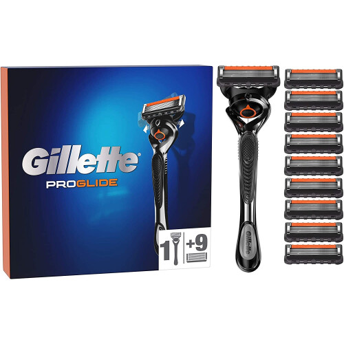 Gillette Gillette ProGlide Mens Razor Flexiball Technology & 10 Refill Blades