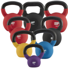 (4kg) Neoprene Cast Iron Kettlebell Weight Exercise Strength Gym Fitness Workout Training