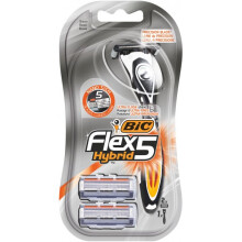 BIC Flex 5 Hybrid Razor with Refill - 1 Handle and Two Cartridge Heads