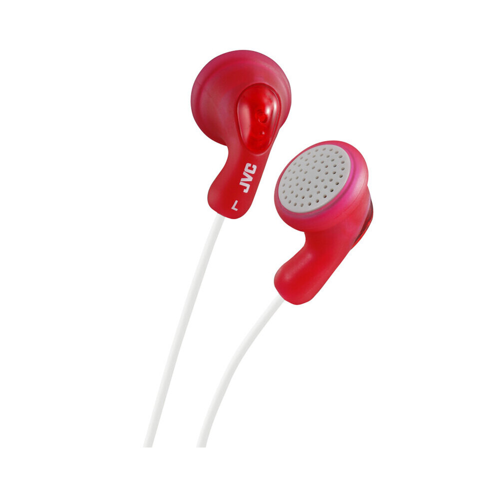 (Red) JVC HAF14 Gumy In-Ear Wired Headphones 3.5mm Jack