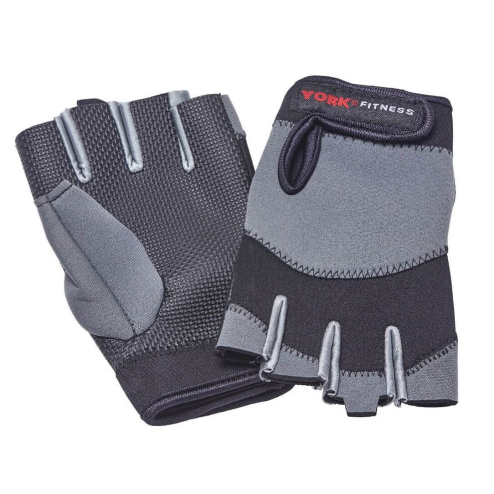 (S) York Fitness Neoprene Weight Lifting Gloves Gym Workout