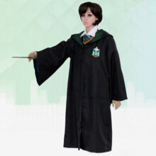 (Verde, Niños 135 cm) Disfraz de Harry Potter Gryffindor: capa de Hogwarts para Halloween, cosplay y fiestas