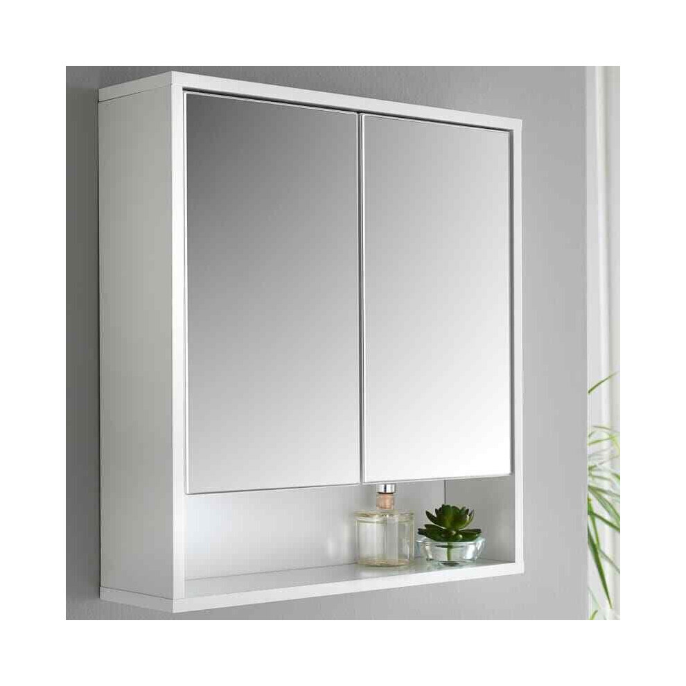 New Stunning High Gloss Bathroom Mirror Cabinet Perfect Bathroom Storage