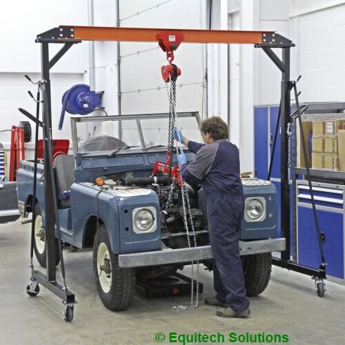 Sealey Portable Lifting Gantry Crane Adjustable 1 Tonne 2