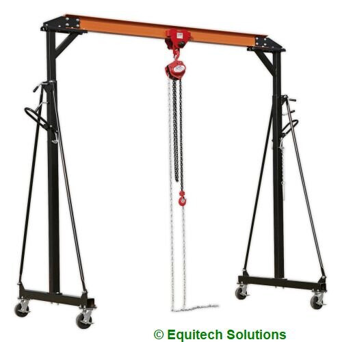 Sealey Portable Lifting Gantry Crane Adjustable 1 Tonne 1
