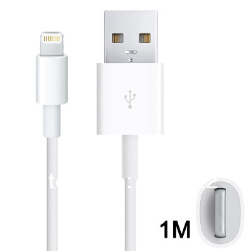 Replacement for Apple Certified iPhone/iPad Lightning-to-USB Data/Charge Cable White 2