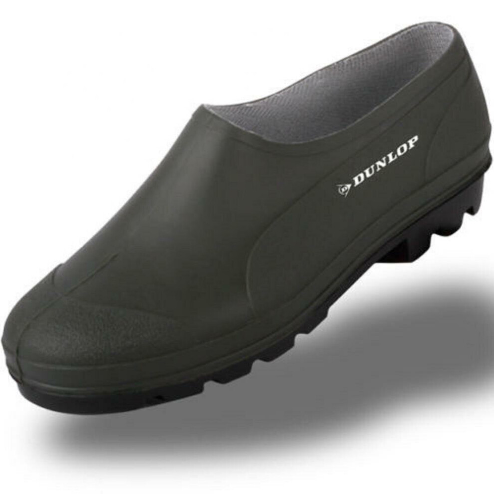 Dunlop (11 (Adults')) Waterproof Garden Shoes Wellie Clog Goloshes Green
