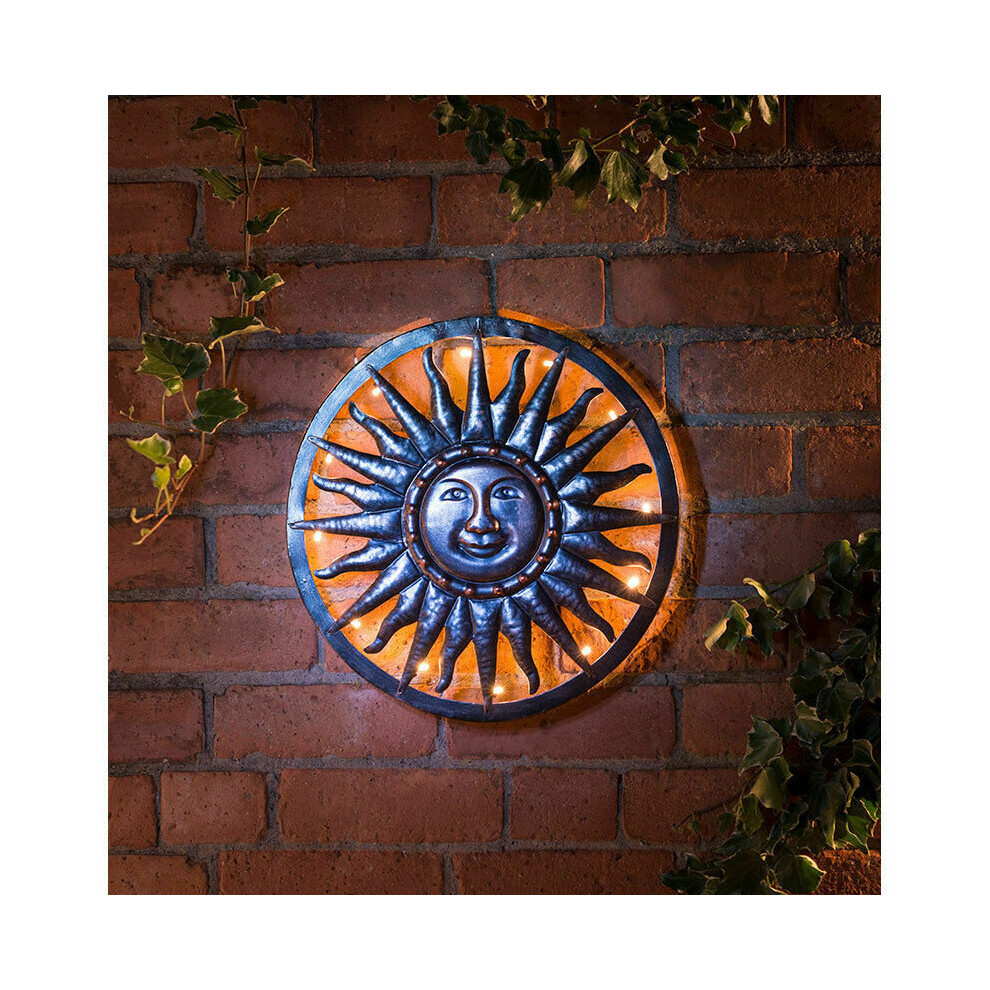 40cm Bronze Sun Metal Wall Art Bronze Finish G-0146