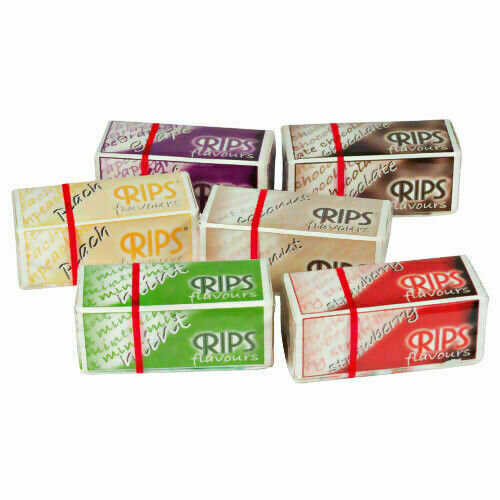 (1 Roll, Grape) RIPS CIGARETTE ROLLING PAPERS SMOKING ROLLS - ALL FLAVOURS 44M WIDE
