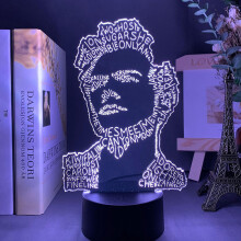 (DMD-8273) 3D Night Light Harry Styles lamp Gift Fans Bedroom Decor