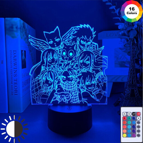 Manga Fairy Tail Group Night Light LED Touch Sensor light