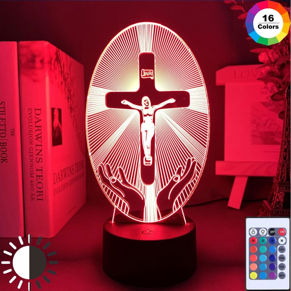 Crucifixion Of Jesus Led Night Church Decoration Light