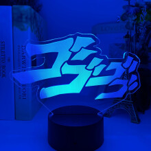 Anime JoJo's Bizarre Adventure Letter Design Led Night Light