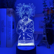Led Night Light My Hero Academia Toga Himiko Figure Gift