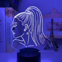 3D Night Light Singer Ariana Grande Gift Fans Bedroom Decor