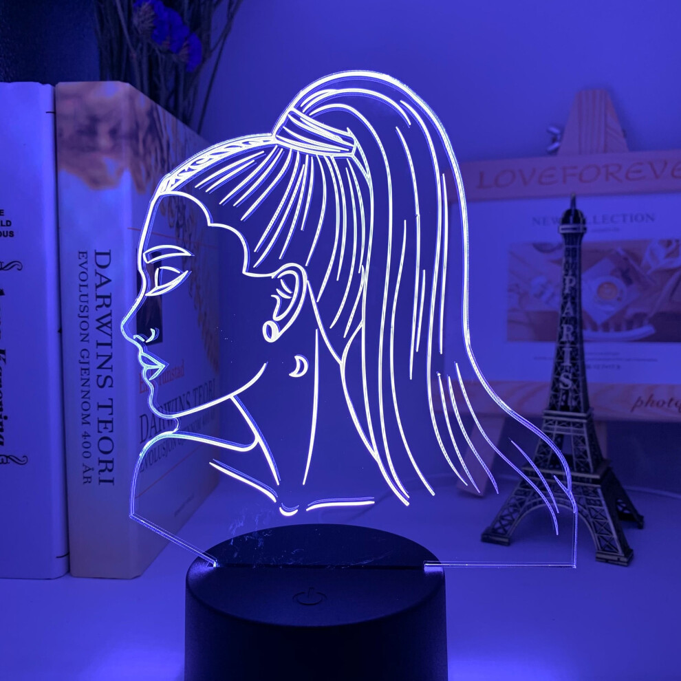 3D Night Light Singer Ariana Grande Gift Fans Bedroom Decor