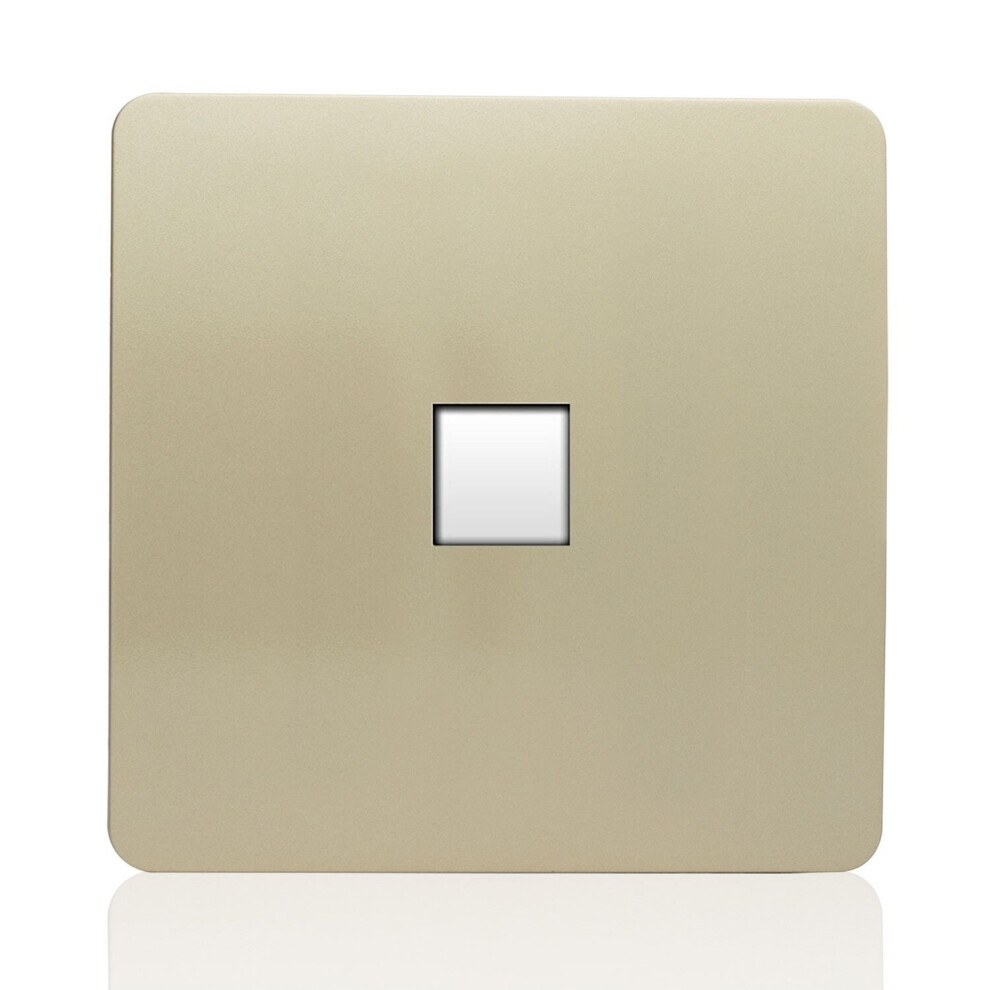 Trendi Switch 1 Gang Cat 3 Telephone Slave Socket - Gold - Image 3
