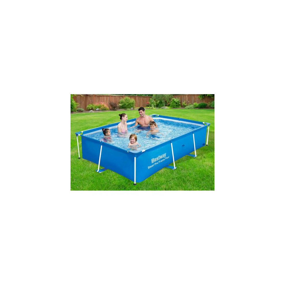 BESTWAY PRO STEEL FRAME SWIMMING POOL GARDEN FAMILY OUTDOOR PADDLING SPLASH NEW