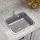 Living And Home Kitchen Sink Stainless Steel Undermount Small Square Single Bowl Basin 1