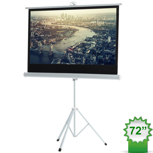 Living And Home Projector Screen with Tripod Stand HD Projection Screens 16:9