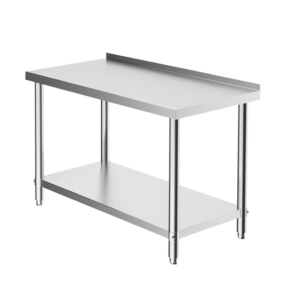 Living And Home (1200*600*800Mm) Stainless Steel Commercial Catering Table Work Bench Kitchen Worktop Table