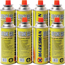 8 X BUTANE GAS CANISTERS BOTTLE CAMPING PORTABLE HEATER COOKER STOVES