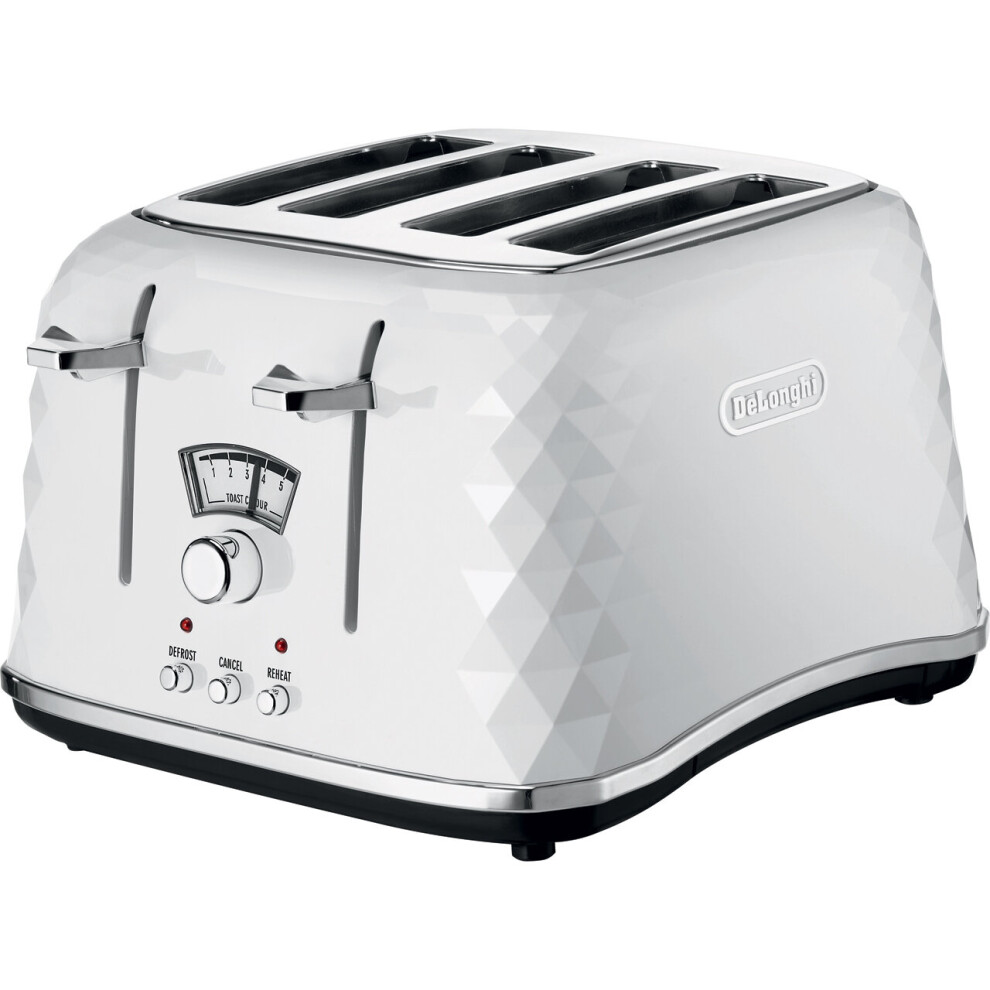 De'longhi Brillante Ctj4003.w 4 Slice Toaster - White