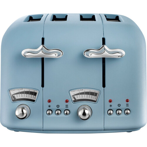 De'Longhi De'Longhi Argento Flora CT04.AZ 4 Slice Toaster - Agave Blue 1