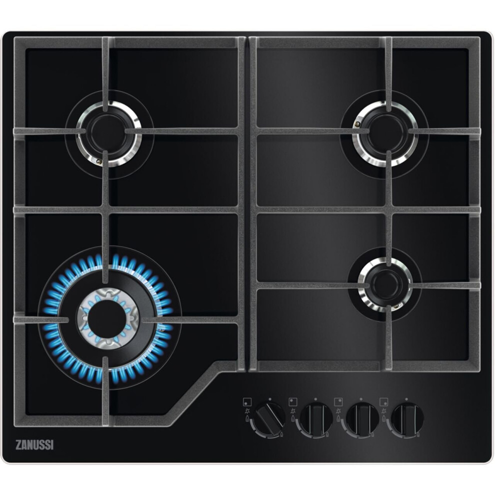 Zanussi ZGGN645K 59cm Gas Hob - Black