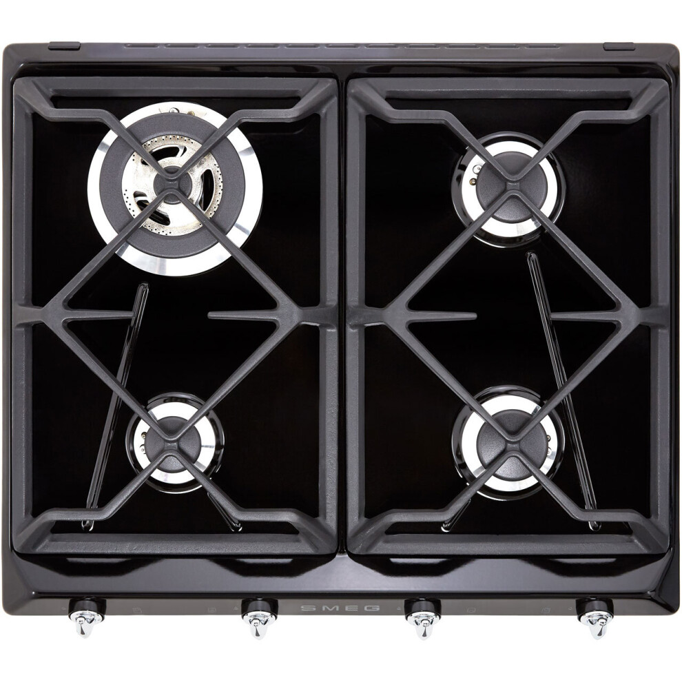 Smeg Victoria SR964NGH 60cm Gas Hob - Black