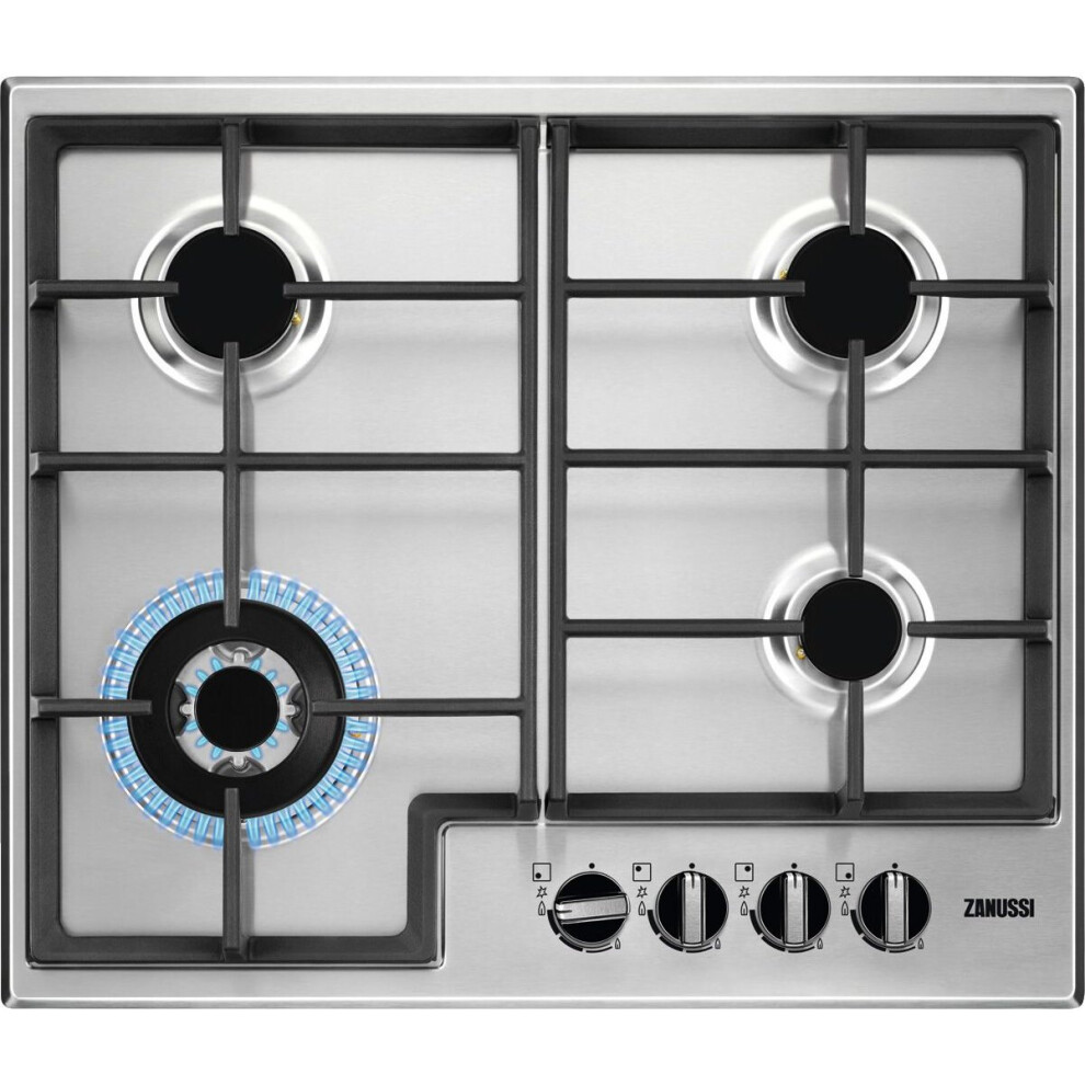 Zanussi ZGNN645X 60cm Gas Hob - Stainless Steel