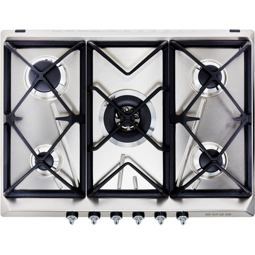 Smeg SR975XGH Stainless Steel 90Cm Victoria Gas Hob - Image 7