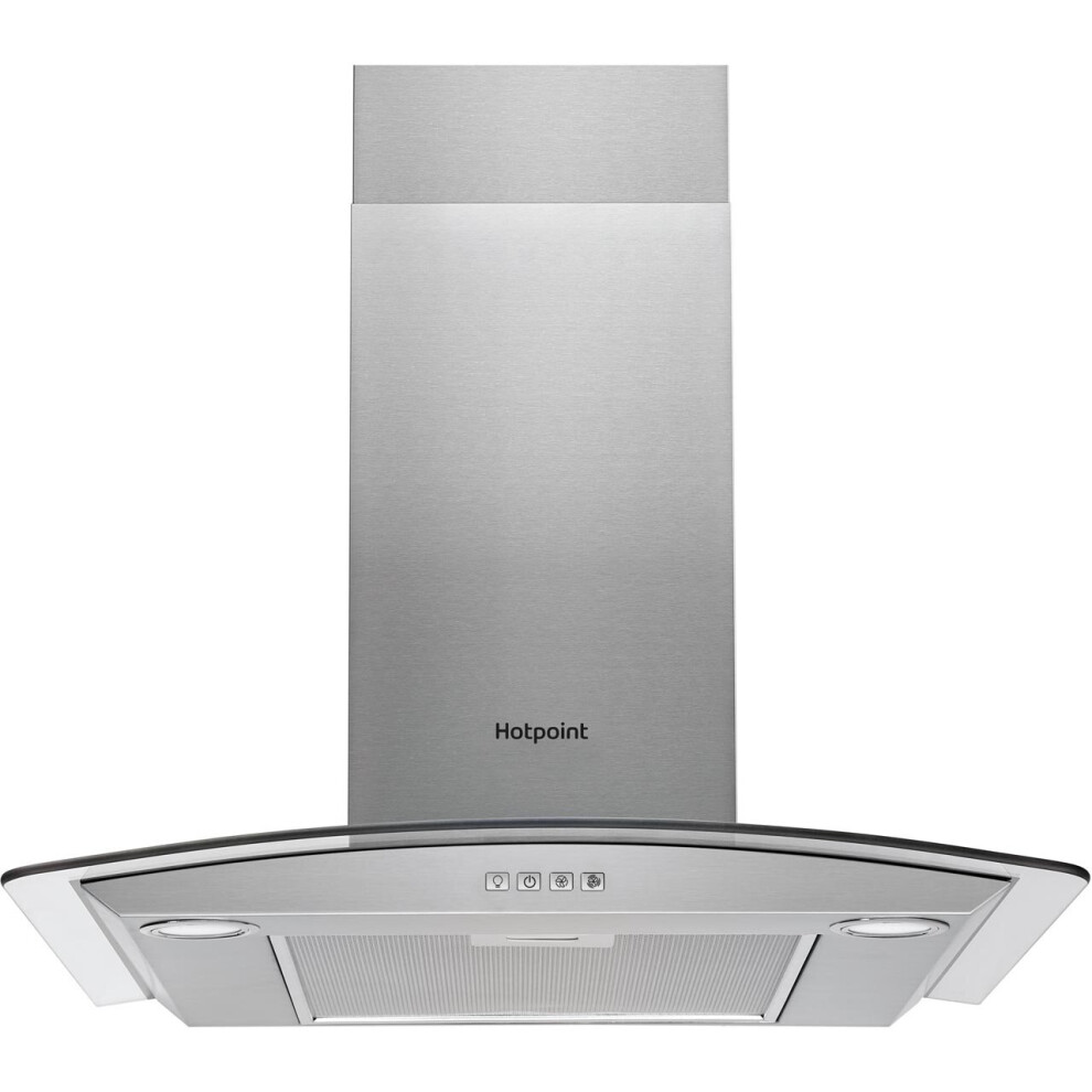 Hotpoint PHGC7.4FLMX Built In 70cm 4 Speeds D Chimney Cooker Hood Stainless