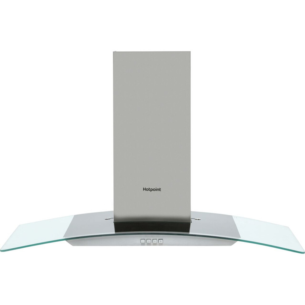 Hotpoint PHGC9.4FLMX 90 cm Chimney Cooker Hood - Stainless Steel