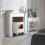 Dimplex Dimplex Courchevel CVL20E Log Effect Electric Stove With Remote Control - White 6