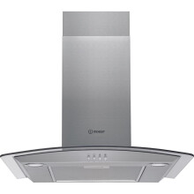 Indesit IHGC6.5LMX 60 cm Chimney Cooker Hood - Stainless Steel