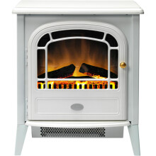 Dimplex Courchevel CVL20E Log Effect Electric Stove With Remote Control - White
