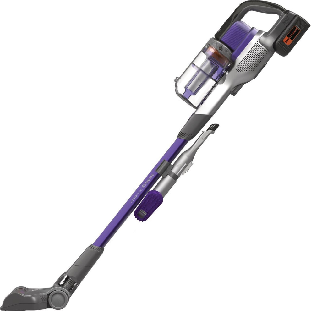 + Decker & Decker Bhfev362dp-Gb 36V Extension Pet Stick Cordless Vacuum Cleaner 2 Black