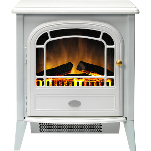 Dimplex Dimplex Courchevel CVL20E Log Effect Electric Stove With Remote Control - White 2
