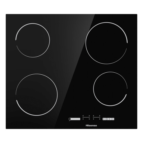Hisense Hisense E6431C 60cm 4 Burners Ceramic Hob Touch Control Black 1