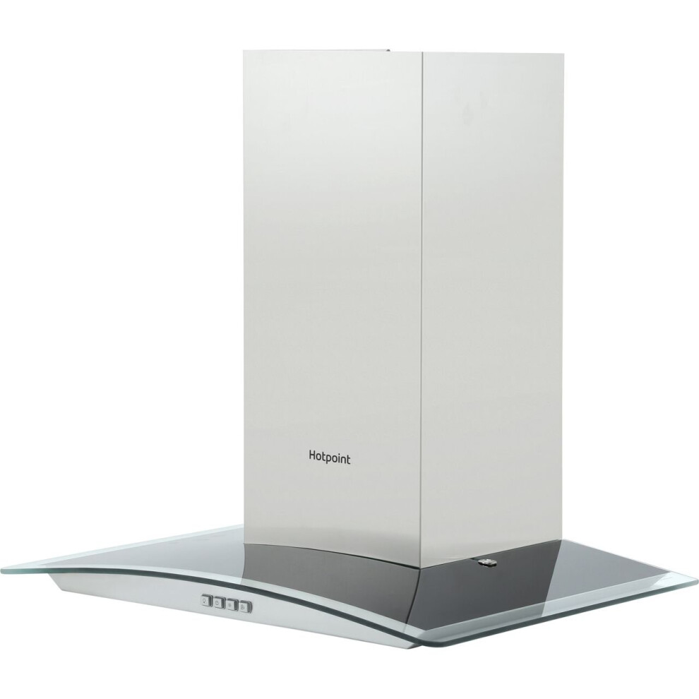 Hotpoint Phgc6.4flmx 60 Cm Chimney Cooker Hood - Stainless Steel