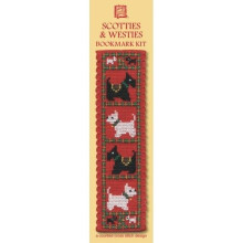 Scotties & Westies Bookmark Counted Cross Stitch Kit