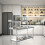 Living And Home 2 Tier Stainless Steel Work Bench Catering Table Commercial Kitchen Prep Worktop 5