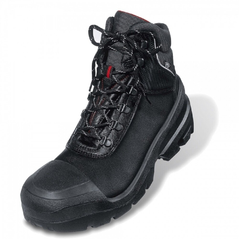 (6 (Adults')) Uvex Safety Boots Quatro Pro Steel Toe & Mid-Sole