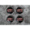 Volkswagen Set of 4 Volkswagen GTI alloy wheel caps 65mm 2