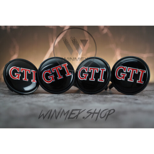 Volkswagen Set of 4 Volkswagen GTI alloy wheel caps 65mm