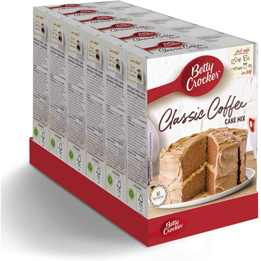 Betty Crocker Classic Coffee Cake Mix 425g (Pack of 6)