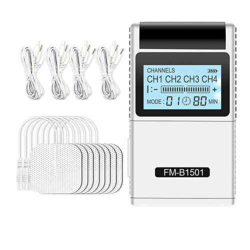 Tens Unit Body Pain Relief Massager Tens Machine Muscle Pulse Stimulator Therapy 4 Channel 15 Modes 20 Levels Intensity