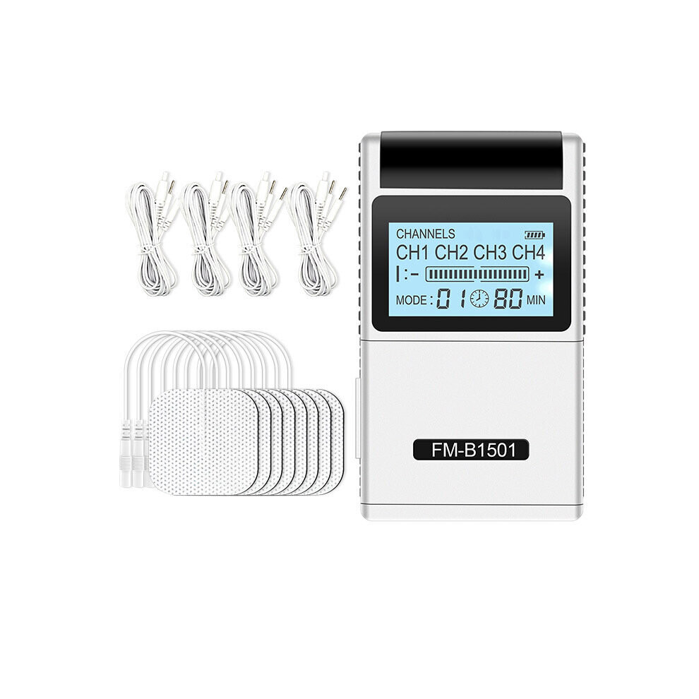 Tens Unit Body Pain Relief Massager Tens Machine Muscle Pulse Stimulator Therapy 4 Channel 15 Modes 20 Levels Intensity